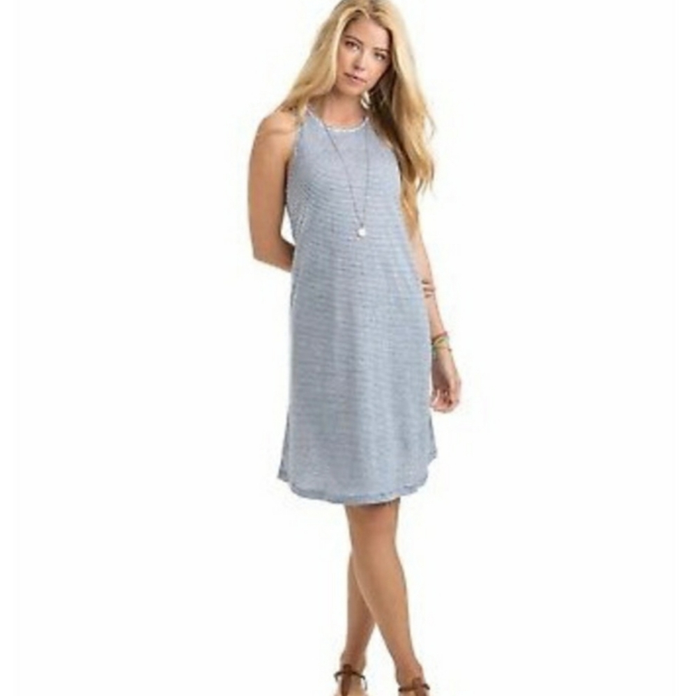 Vineyard Vines Embroidered Neckline Tank Dress NWT